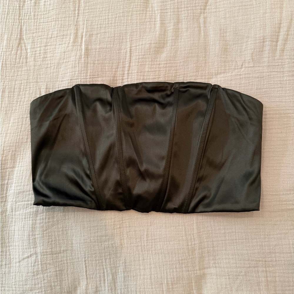Garage Black Strapless Top